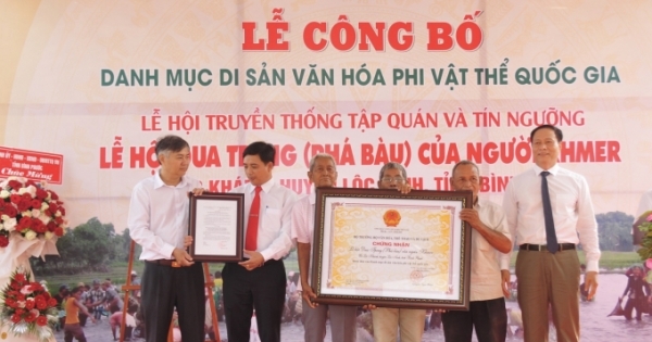 Lễ hội Phá Bàu được công nhận di sản văn hóa phi vật thể quốc gia