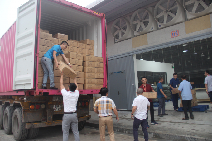 Sau 30 ngày hoạt động, nhà máy may An Hưng đã xuất xưởng lô hàng đầu tiên