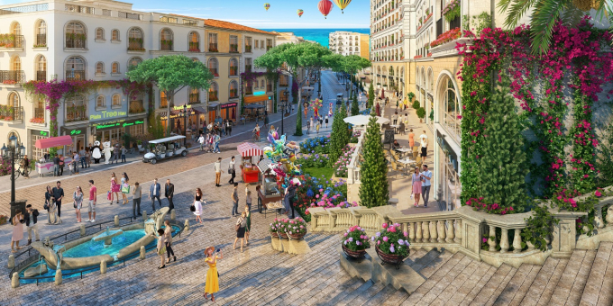 Kinh doanh dịch vụ tại shophouse The Center tại trung t&acirc;m thị trấn Địa Trung Hải sẽ đ&oacute;n trọn d&ograve;ng kh&aacute;ch đang đổ về Nam Ph&uacute; Quốc.