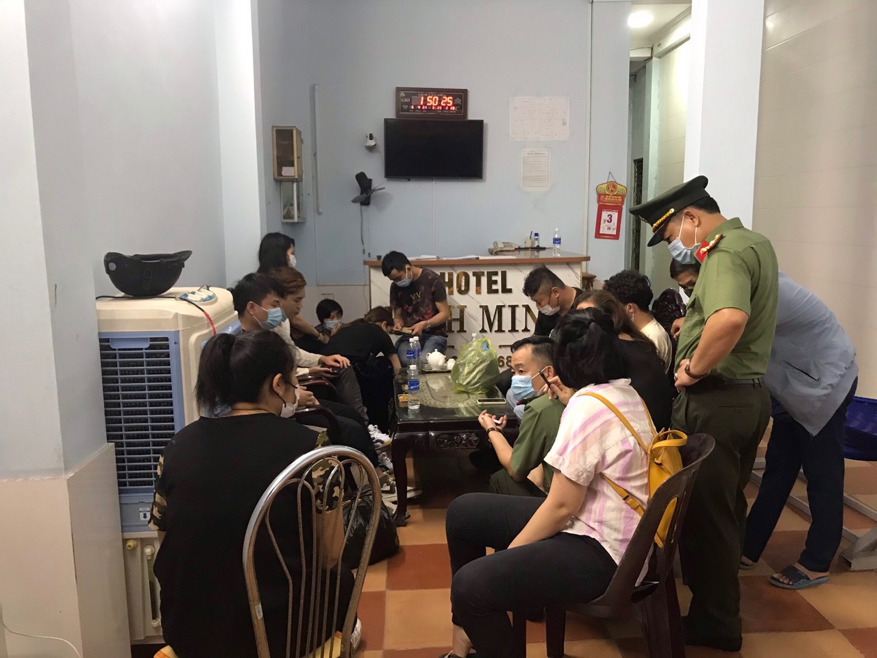 Số người mang quốc tịch Trung Quốc nhập cảnh trái phép lúc bị tạm giữ để làm rõ.