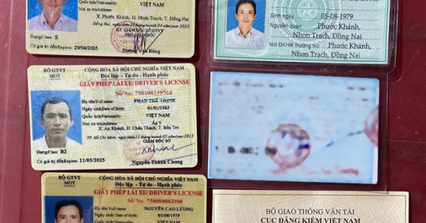An Giang: Phát hiện tài xế sử dụng nhiều GPLX hạng E và CMND giả