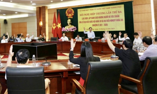 Hải Phòng: Thông qua danh sách những người ứng cử đại biểu Quốc hội và đại biểu HĐND thành phố