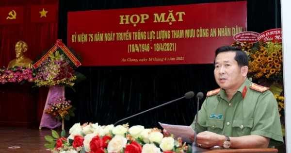 An Giang: Họp mặt kỷ niệm 75 năm Ngày truyền thống lực lượng Tham mưu Công an nhân dân