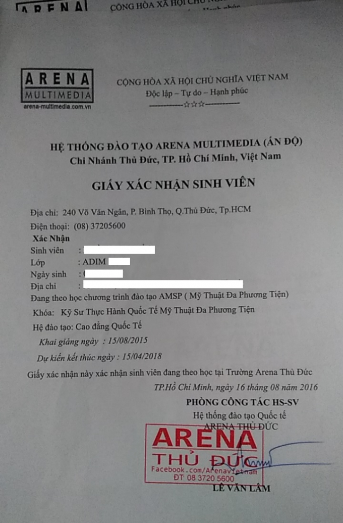 Cam kết ra trường sau 2 năm nhưng đ&atilde; trẽ hẹn 3 năm, học vi&ecirc;n vẫn chưa ra trường.