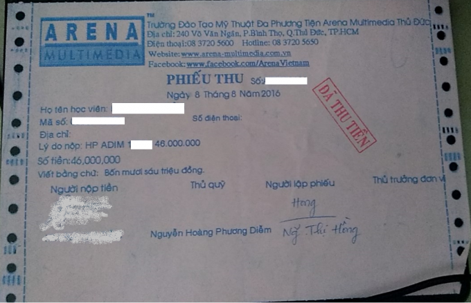 Số tiền mỗi học vi&ecirc;n bỏ ra để tham gia kh&oacute;a học kh&ocirc;ng hề nhỏ.