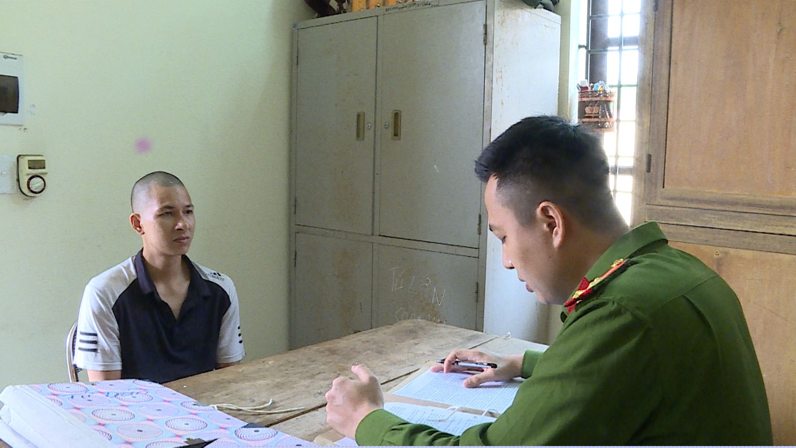 Đối tượng tại cơ quan c&ocirc;ng an