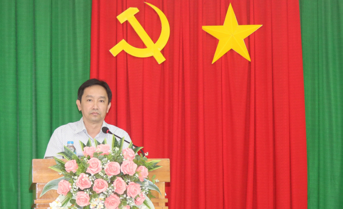 &Ocirc;ng Nguyễn Tiến Dũng &ndash; Gi&aacute;m đốc Sở GTVT TP.Cần Thơ  ph&aacute;t biểu chỉ đạo tại buổi họp.