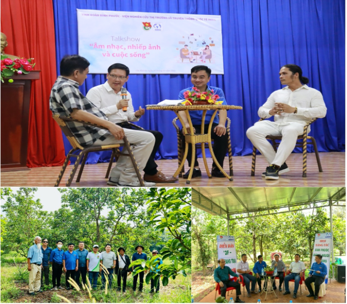 Dự Talkshow “Âm nhạc, nhiếp ảnh và cuộc sống”, Diễn đàn “3F - Từ nông trại đến bàn ăn” tại Gia Bảo Ecofarm, thăm trang trại Thiên Nông đã gợi nhiều ý tưởng cho đoàn sáng tác.