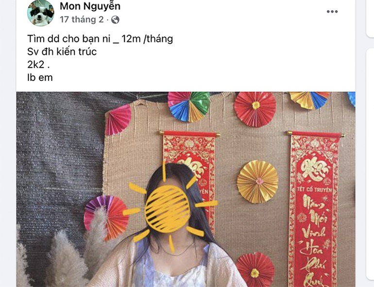 Status đăng tìm Sugar baby - Sugar daddy trên các hội nhóm.