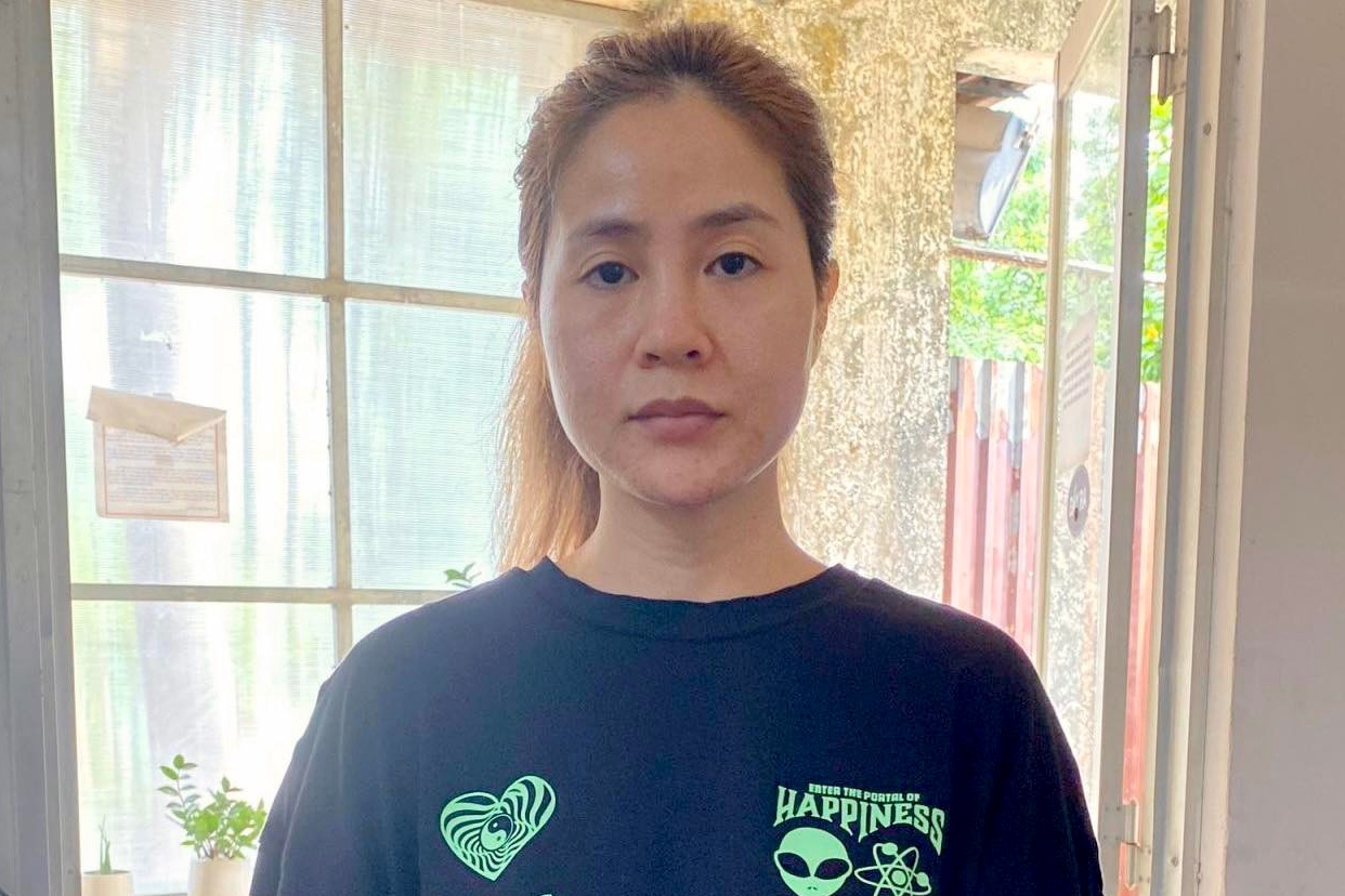 Phùng Thị Nghệ bị tạm giữ tại cơ quan công an (Ảnh: A.X).