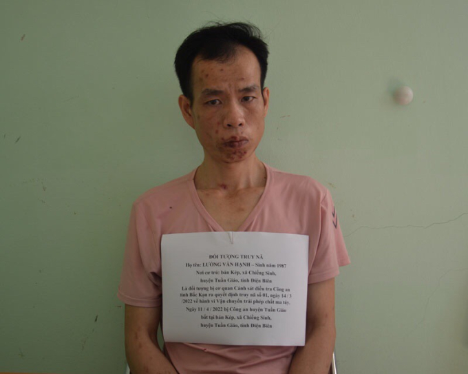 Đối tượng bị bắt giữ.