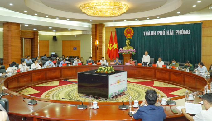 Quang cảnh cuộc họp báo.