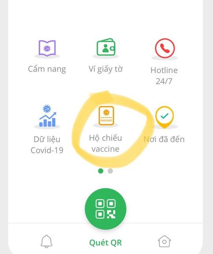Hộ chiếu vaccine điện tử được hiển thị tr&ecirc;n ứng dụng Sổ Sức khỏe điện tử v&agrave; PC-COVID hoặc tr&ecirc;n trang tra cứu Bộ Y tế.