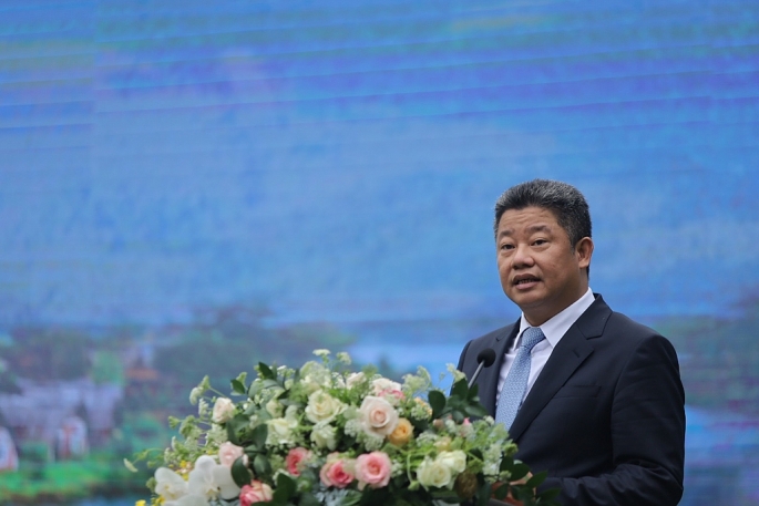 Ông Nguyễn Mạnh Quyền phát biểu chỉ đạo tại Lễ khai trương.