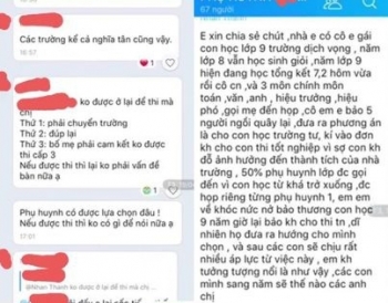 Hà Nội: Phản hồi thông tin nhà trường "ép" học sinh không thi lớp 10