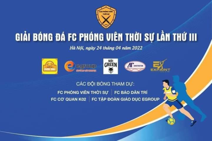 Sắp khởi tranh Giải bóng đá Phóng viên Thời sự lần III