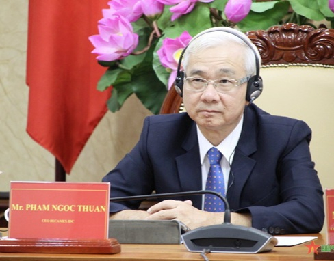 Ông Phạm Ngọc Thuận - Tổng giám đốc Tổng công ty Becamex IDC tại hội nghị.