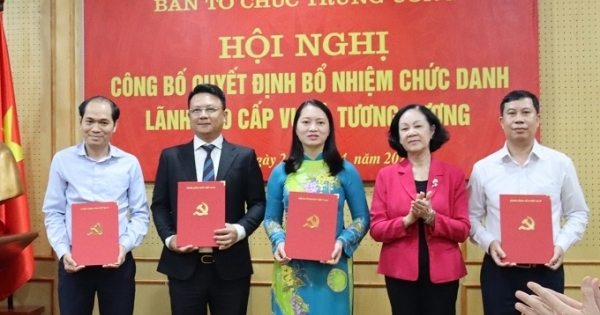 Bổ nhiệm nhiều nhân sự trực thuộc Ban Tổ chức Trung ương