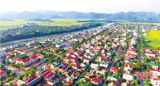 Một g&oacute;c thị trấn Phố Ch&acirc;u . (Ảnh: B&aacute;o H&agrave; Tĩnh)