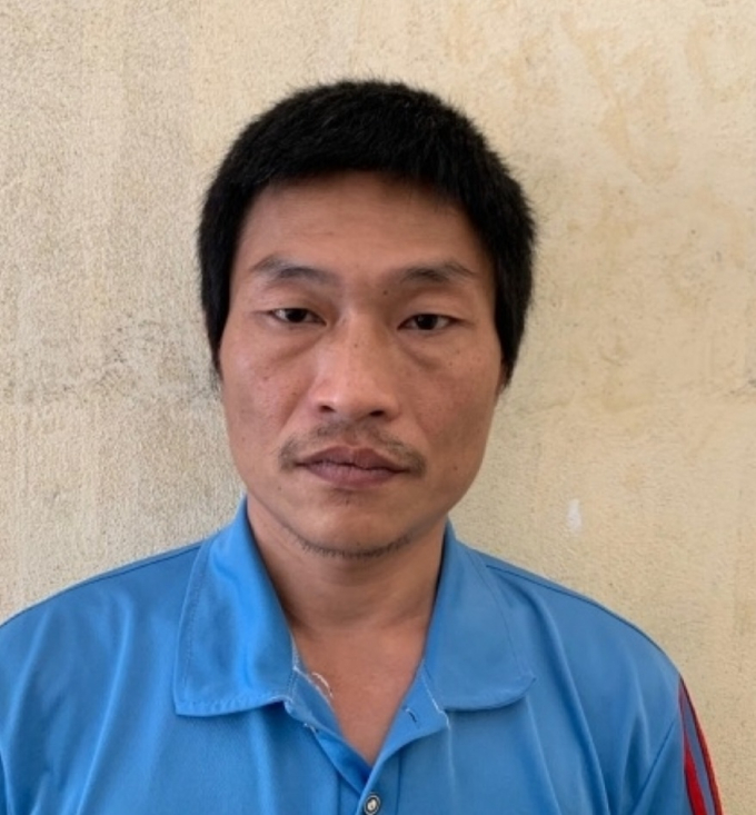 Đối tượng Sơn tại cơ quan Công an.