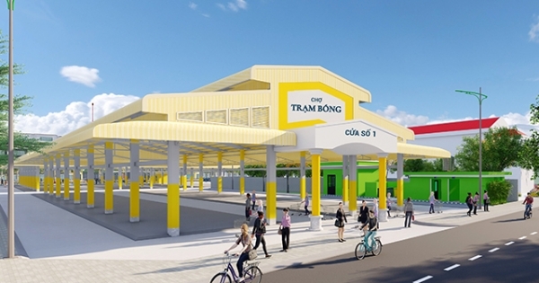 Một chợ ở Hải Dương xây dựng không phép