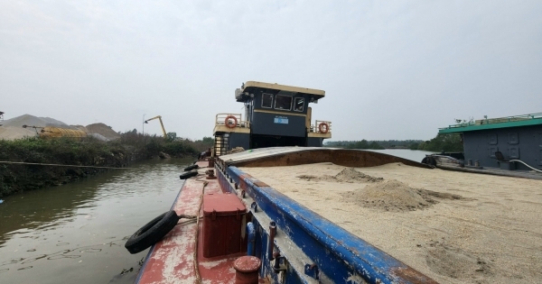 Quảng Ninh: Tạm giữ tàu vận chuyển 600 m3 cát không có nguồn gốc xuất xứ