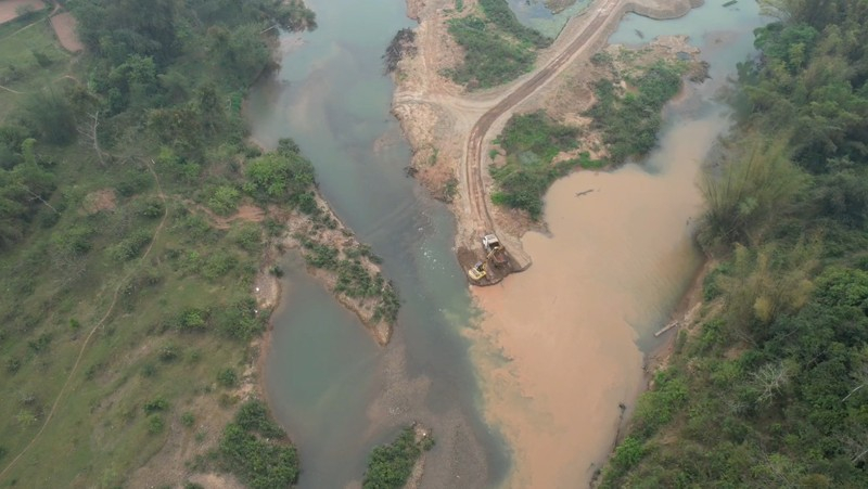 Khu vực hoạt động khai thác khoáng sản của Công ty cổ phần Liên doanh gạch không nung Lạng Sơn.