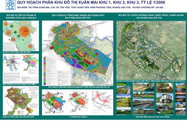 Hà Nội công bố 3 đồ án quy hoạch phân khu đô thị Xuân Mai