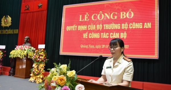 Thượng tá Võ Thị Trinh giữ chức Phó Giám đốc Công an tỉnh Quảng Nam
