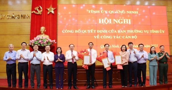 Quảng Ninh công bố quyết định của Ban Thường vụ Tỉnh ủy về công tác cán bộ