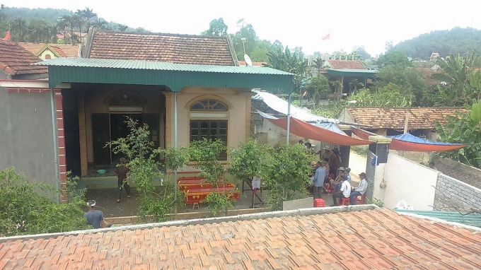 Căn nh&agrave; gia đ&igrave;nh &ocirc;ng Ngữ v&agrave; b&agrave; Cọt nơi xảy ra sự việc.