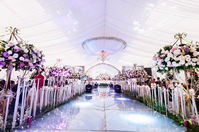 Đ&aacute;m cưới tiền tỷ rước d&acirc;u bằng m&aacute;y bay của c&ocirc; g&aacute;i Nam Định