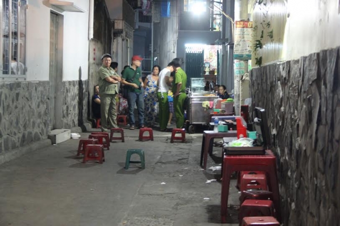 Qu&aacute;n hủ tiếu nơi xảy ra vụ việc.