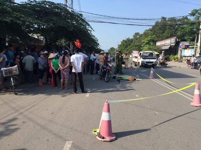 Hiện trường vụ tai nạn.