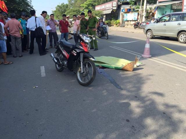 Sau c&uacute; va chạm mạnh khiến cụ H. tử vong tại chỗ.