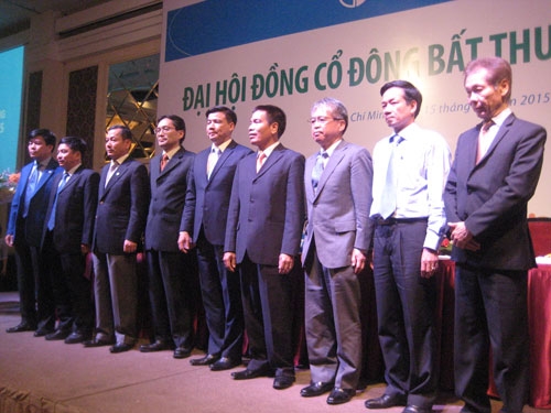 HĐQT Eximbank ra mắt trong đại hội cổ đ&ocirc;ng bất thường năm 2015.