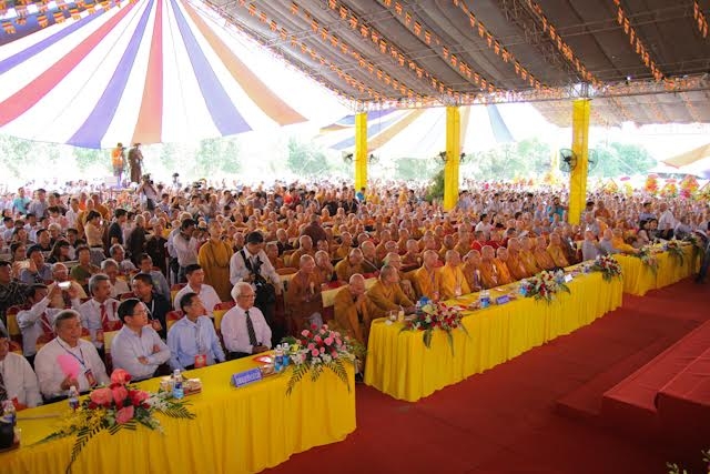 To&agrave;n cảnh Lễ kh&aacute;nh th&agrave;nh Học viện Phật gi&aacute;o Việt Nam tại TP HCM