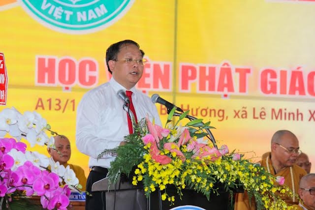 &Ocirc;ng Tất Th&agrave;nh Cang -&nbsp;Ph&oacute; B&iacute; thư thường trực Th&agrave;nh ủy TP HCM&nbsp;đ&atilde; c&oacute; lời ph&aacute;t biểu ch&uacute;c mừng sự th&agrave;nh c&ocirc;ng của buổi lễ.