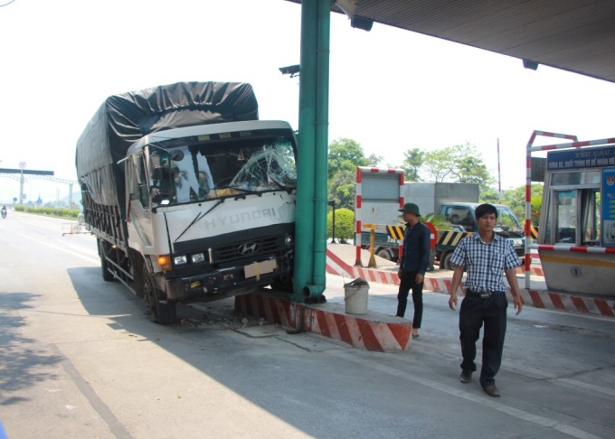 Hiện trường vụ tai nạn.