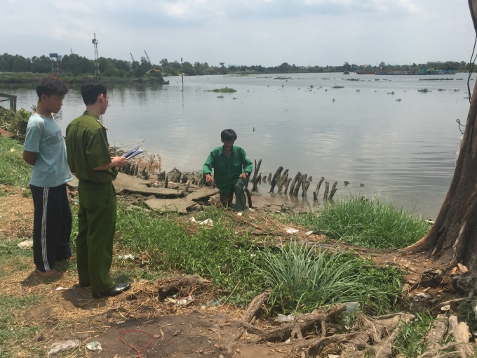 Hiện trường nơi ph&aacute;t hiện vụ việc.