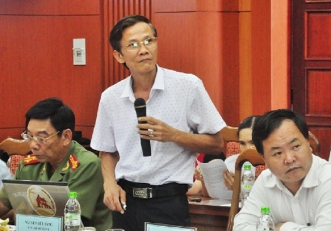 &Ocirc;ng Nguyễn Hữu S&aacute;ng - Gi&aacute;m đốc Sở Nội vụ, Ủy vi&ecirc;n Thường trực Ủy ban bầu cử giới thiệu về c&ocirc;ng t&aacute;c chuẩn bị bầu cử ĐBQH v&agrave; HĐND c&aacute;c cấp sắp đến.