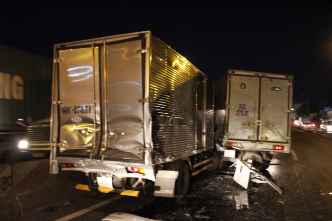 Hiện trường vụ tai nạn.