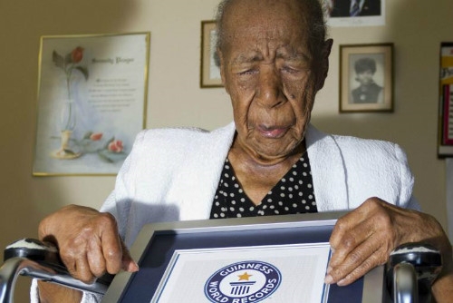 Cụ&nbsp;Susannah Mushatt Jones (Ảnh AFP).