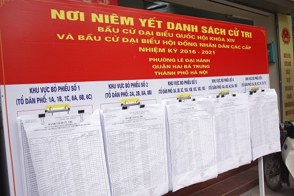 Danh s&aacute;ch ni&ecirc;m yết c&aacute;c cử tri bầu cử đại biểu Quốc Hội kho&aacute; XIV v&agrave; bầu cử đại biểu hội đồng nh&acirc;n d&acirc;n c&aacute;c cấp nhiệm kỳ 2016 &ndash; 2021.