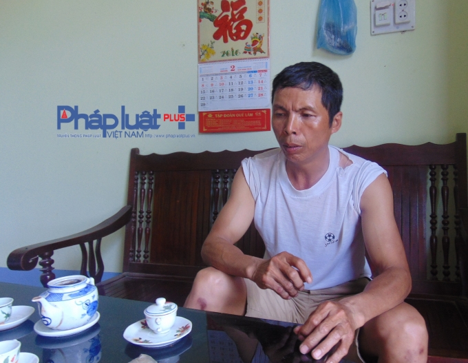 &Ocirc;ng Ng&ocirc; Văn Tuấn người d&acirc;n x&atilde; Đại Tự chia sẻ với Phapluatplus.vn