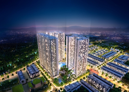 Phối cảnh khu căn hộ The Arcadia.