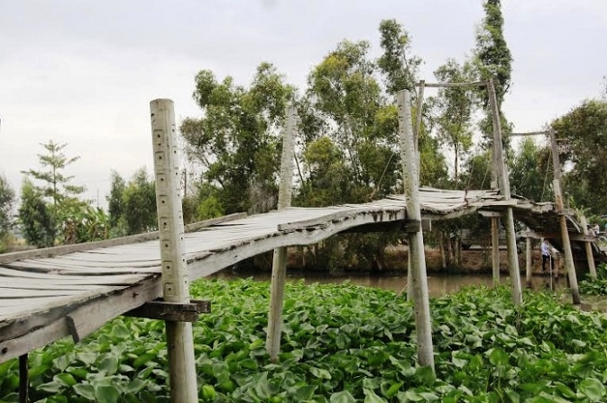 C&acirc;y cầu gỗ ọp ẹp sẽ chỉ c&ograve;n trong k&yacute; ức của b&agrave; con.