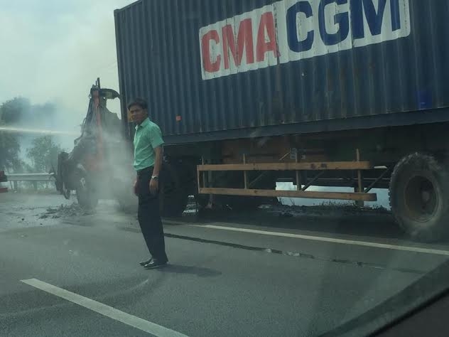 Hiện trường vụ ch&aacute;y.