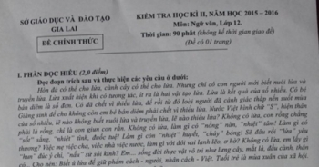 Đề thi văn gây 