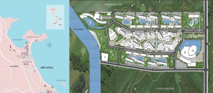 Cocobay sở hữu vị tr&iacute; &ldquo;độc nhất v&ocirc; nhị&rdquo; theo thế &ldquo;tọa sơn hướng thủy&rdquo; tr&agrave;n đầy vượng kh&iacute;.